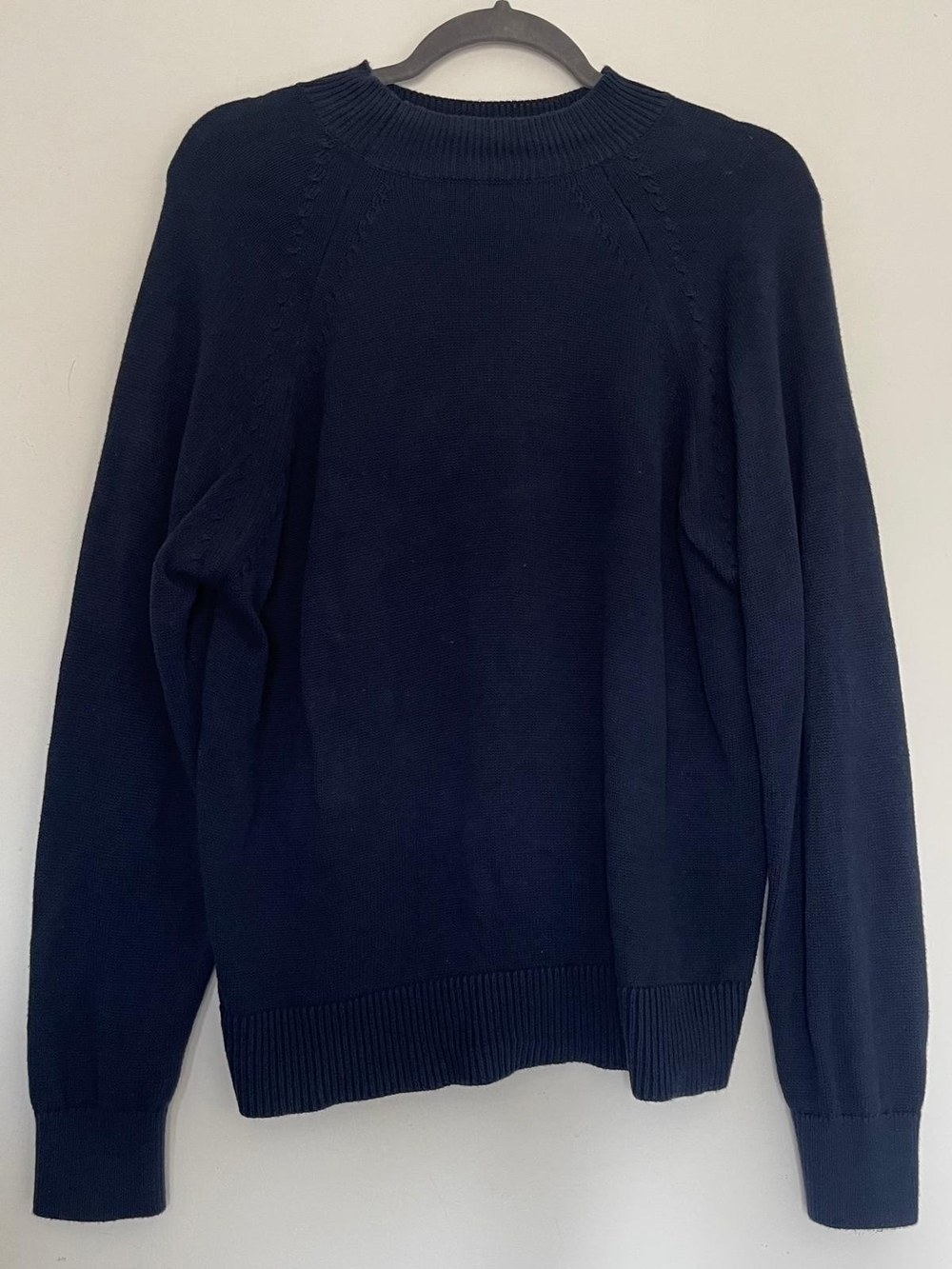 Quince Fisherman Crew Sweater Women L 100% Organic Cotton